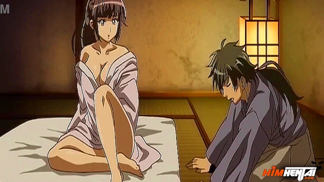 Hentai uncensored - His huge cock doesn't fit in her mouth