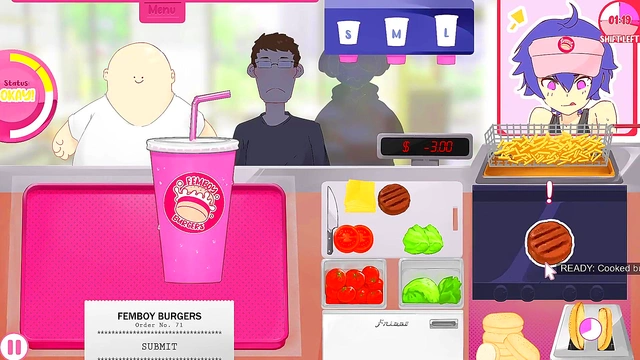 FemBoy 18+ Burgers hentai games