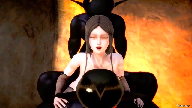 3D hentai 19 pregnant vampires and monsters