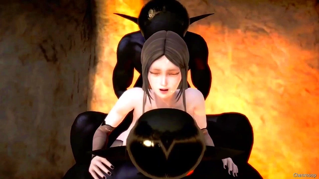 3D hentai 19 pregnant vampires and monsters