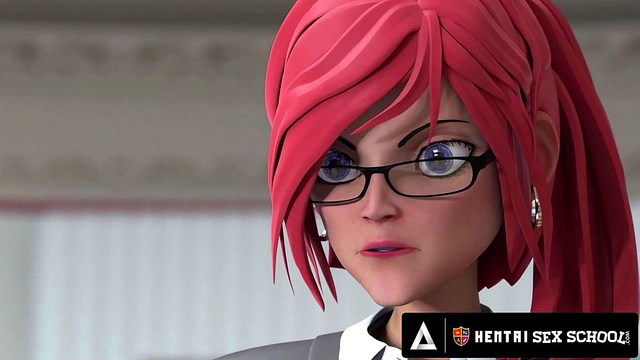 HENTAI SEX UNIVERSITY - Futanari Beauty Fucks The Principal HER FIRST MMF CREAMPIE!