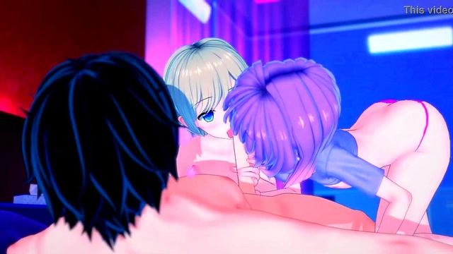 Two cute FemBoys 18+ getting fucked in a threesome. Gay Hentai.