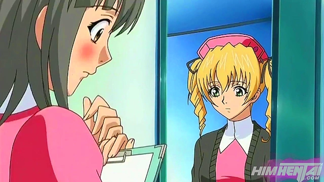 Two horny lesbian coworkers do scissoring for the first time - Hentai Uncensored