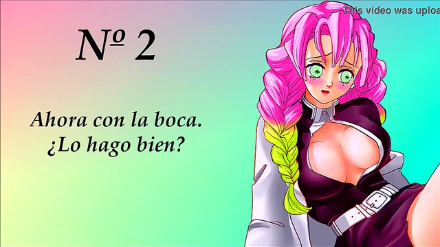 JOI hentai con Mitsuri. Super Gangbang. En español.