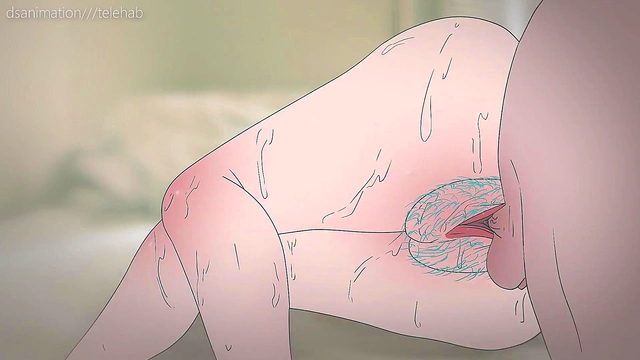 Bulma with a blue furry vulva asks for sex from a guy, but in response received a spit in the face !Hentai dragon ball anime ( cartoon 2d porn )