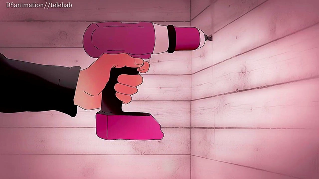 Neighbors prevent pink-haired Mitsuri Kanroji from fucking ( hentai 2d )