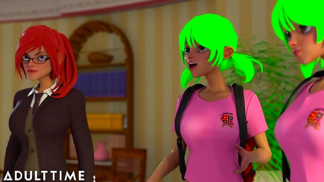 ADULT TIME - Hentai Sex University Student Demonstrates Her Sexual Prowess On StepStepDaddy's Cock