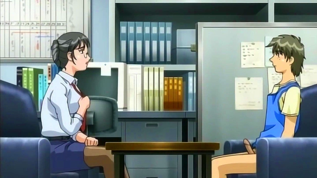 Hentai – Horny MILF Boss Fucks Her New Young 18+ Worker [Uncensored] [Subtitled]