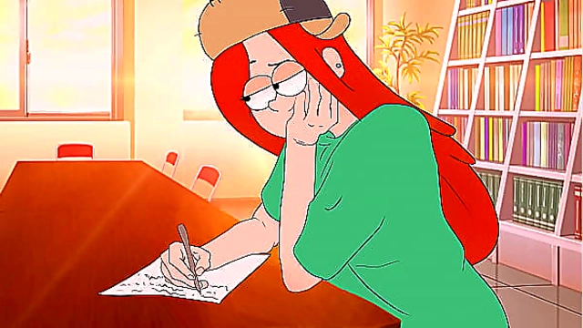 He writes a frank explanatory note at school ! Gravity Falls Hentai Wendy! 2d Porn cartoon