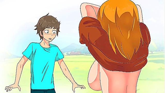 Minecraft Peasant Shows Boobs To Steve ! Hentai, Cartoon, Parody !