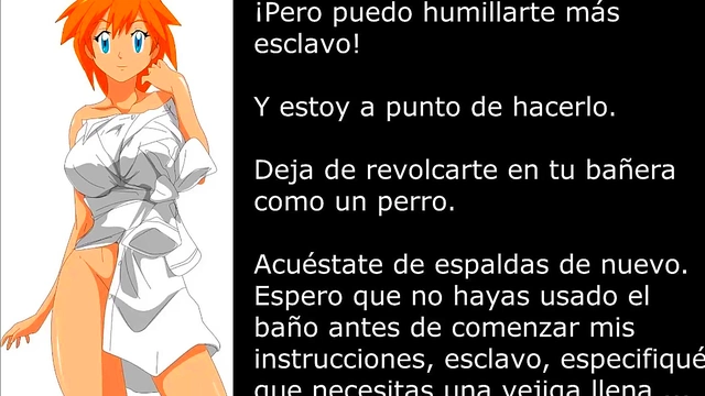 Misty Pokémon (Femdom/Hentai/Bathtube/Humiliation/Pissplay) Spanish