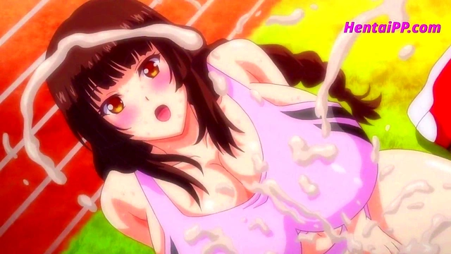 Two Hot Babes Fucking On The Sports Field - Hentai