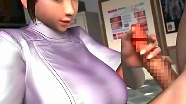 3D Hot Hentai Nurse with big tits fuck