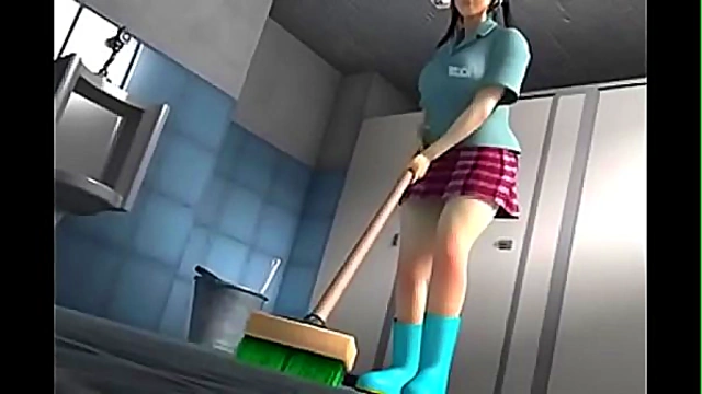 Cleaning Lady 3D Sex