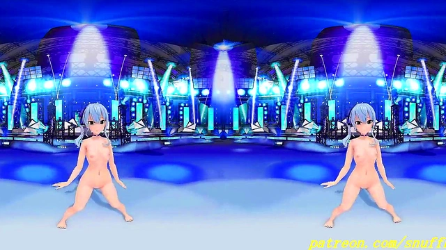 VR180 mmd Suisei nude Dance 3d hololive Hentai