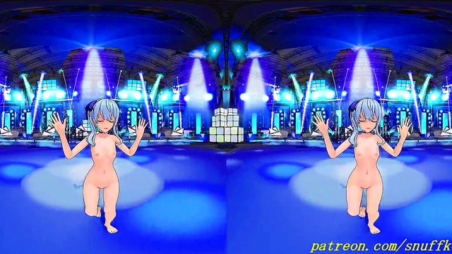VR180 mmd Suisei nude Dance 3d hololive Hentai