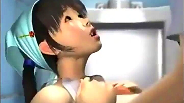 3D Hentai Threesome In Bath With Teen 18+ Girl 18+