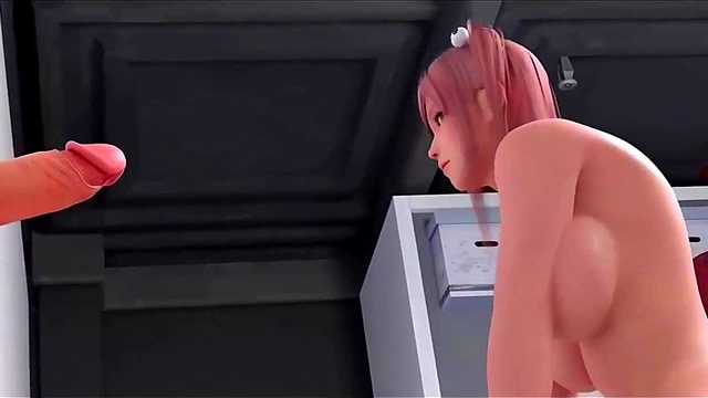 Hottie with big tits in all orifices hentai 3d