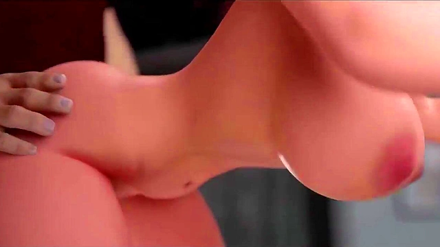 Hottie with big tits in all orifices hentai 3d