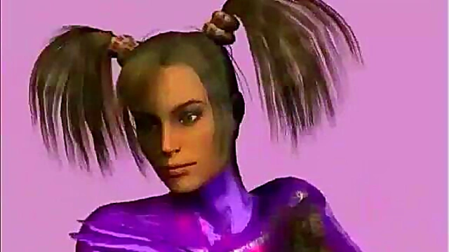 3d hentai redhead stripper dancing on stage