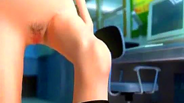 3D Japanese Coed Eats Cum!