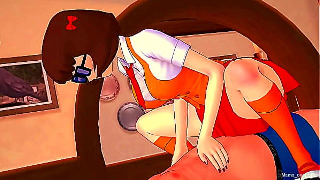 Hot Velma wants to sit on a big cock (adult version) (3D hentai)