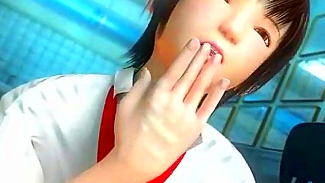 3D Japanese Handjob!