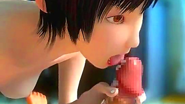 3D Japanese Handjob!