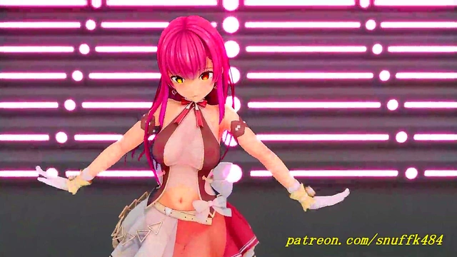 noVR mmd Marine Dance 3d hololive Hentai
