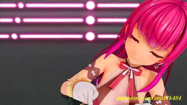 noVR mmd Marine Dance 3d hololive Hentai
