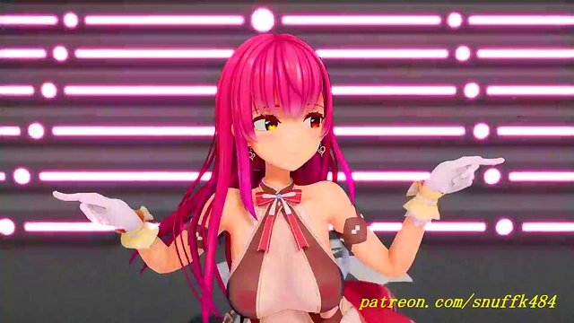 noVR mmd Marine Dance 3d hololive Hentai