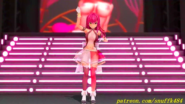 noVR mmd Marine Dance 3d hololive Hentai