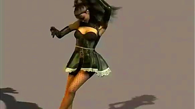 3d hentai stripper gets nasty on stage