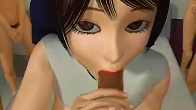 3D Nun Swallows Cum!