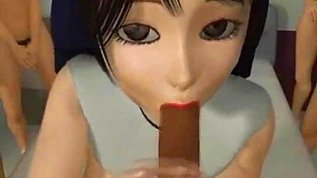 3D Nun Swallows Cum!