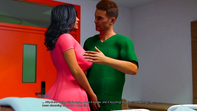 Anna Exciting Affection #23 - Handjob in hospital - 3d hentai game, adult games