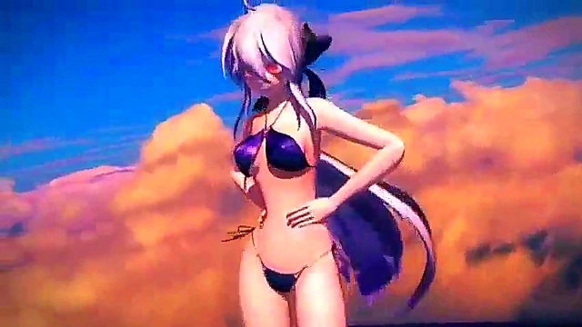 3D MMD Haku Yowane's Skyshow