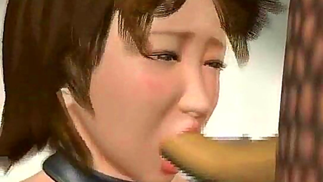 Ogre Cums On 3D Babe!