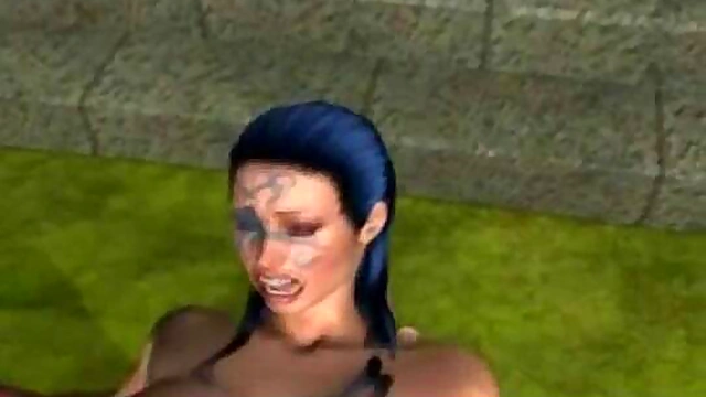 3D Goddess Dped by Ogres!