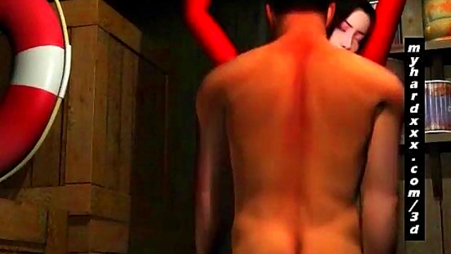 Horny 3D Hentai Babe Gets Nailed