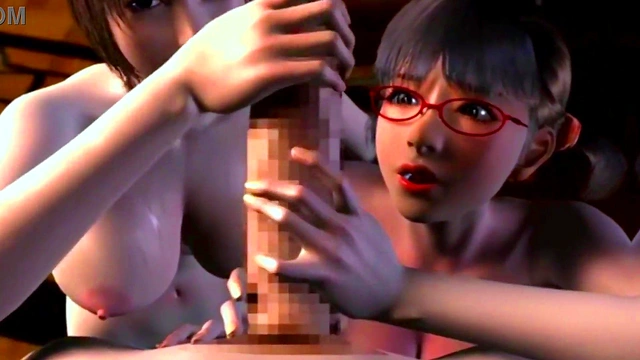 3D 78 Lucky guy and two beauty bigboob student