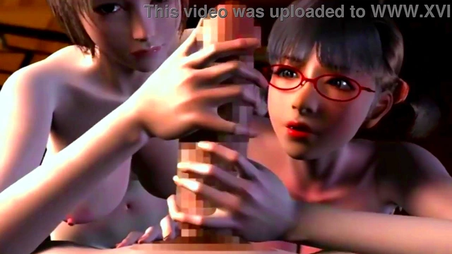 3D 78 Lucky guy and two beauty bigboob student