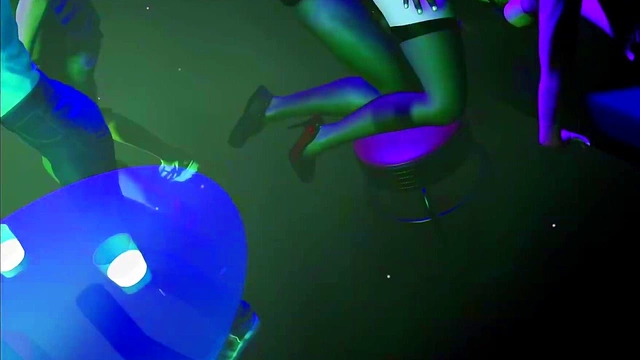 Lusful student at club - 3D Animation