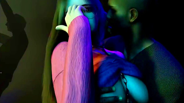 Lusful student at club - 3D Animation