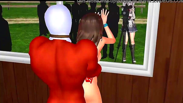MMD 3D hentai school girls gets fucked anywhere cum on face