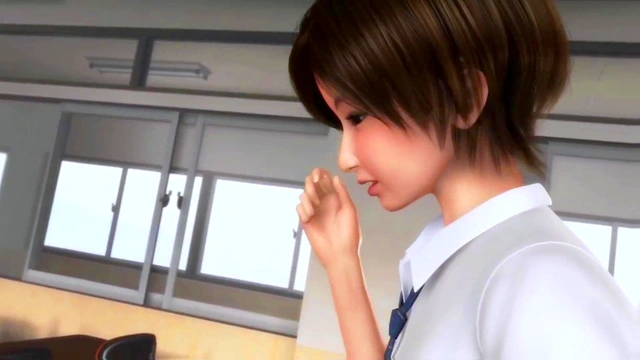 3d 54 Lustfull student and her classmate