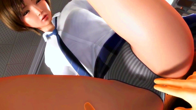 3d 54 Lustfull student and her classmate