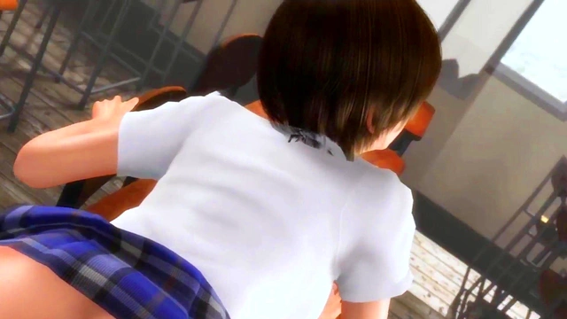 3d 54 Lustfull student and her classmate