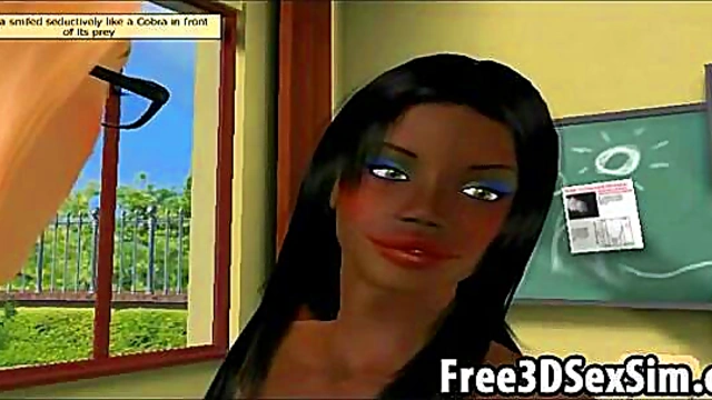 Two sexy 3D cartoon hotties going at it