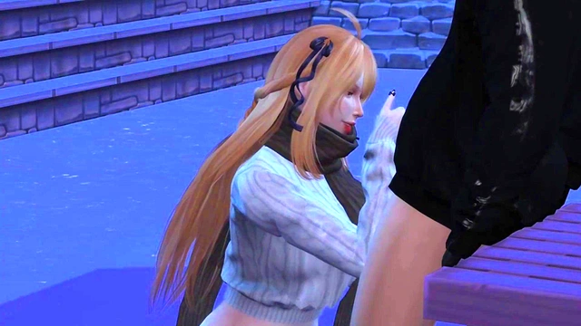 [3D Game Animation] On a snowy day, we have sex in public!